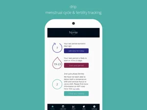 drip menstrual cycle and fertility tracking